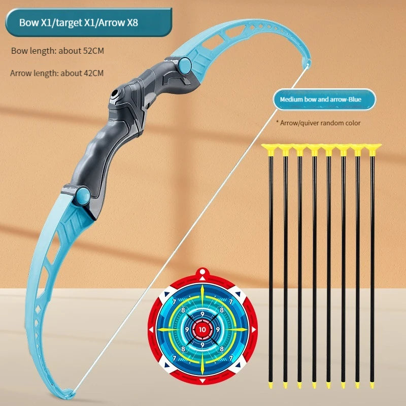 52cm Children's Bow and Arrow Archery Set for Outdoor Practice with Target - Ideal Gift for Boys