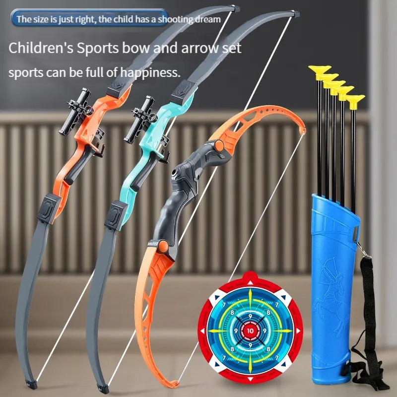 52cm Children's Bow and Arrow Archery Set for Outdoor Practice with Target - Ideal Gift for Boys
