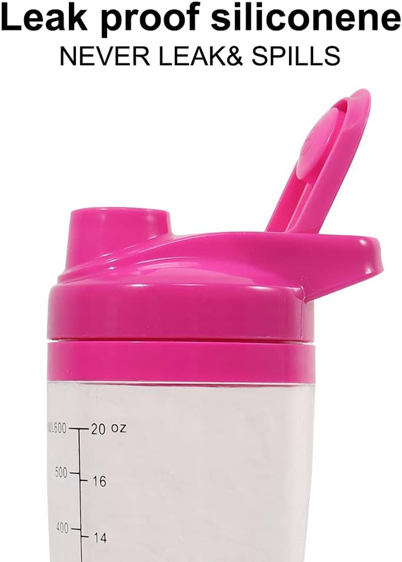 Electric Self Mixing Protein Shaker Bottle - 25 Oz High-Torque Blender Cup (Pink) - Portable & Self-Stirring for Smooth Drinks!