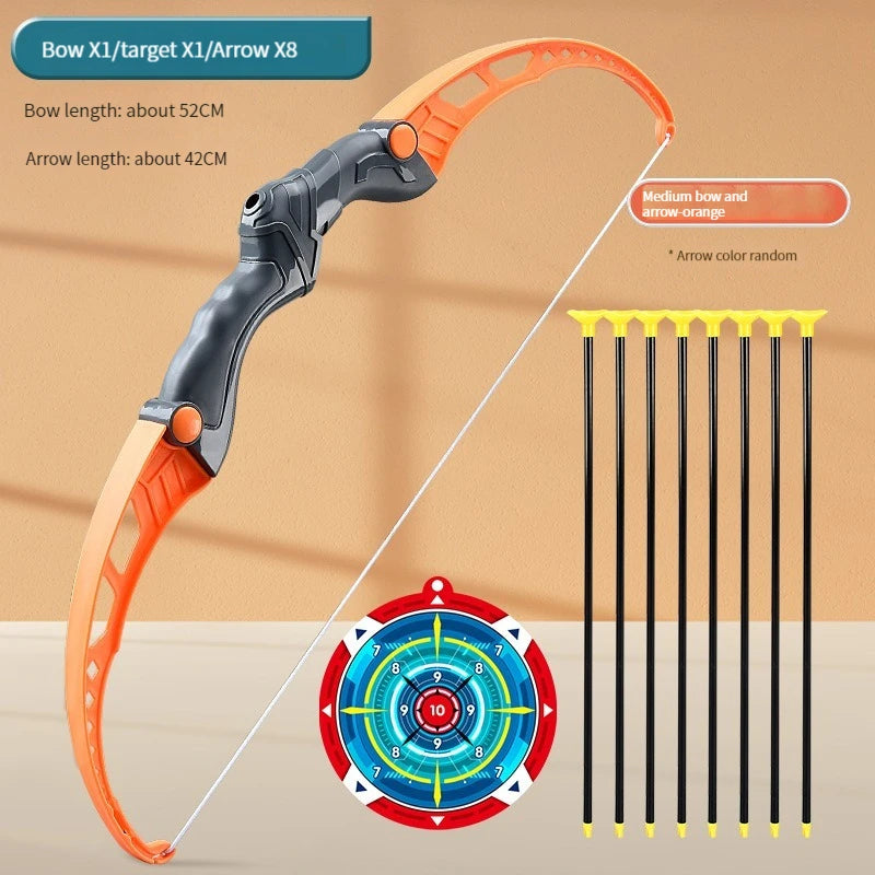 52cm Children's Bow and Arrow Archery Set for Outdoor Practice with Target - Ideal Gift for Boys