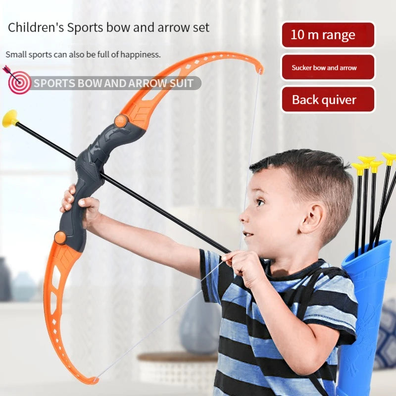 52cm Children's Bow and Arrow Archery Set for Outdoor Practice with Target - Ideal Gift for Boys