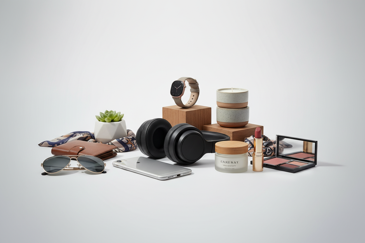 MANY PRODUCT IN ONE BACKGROUND 